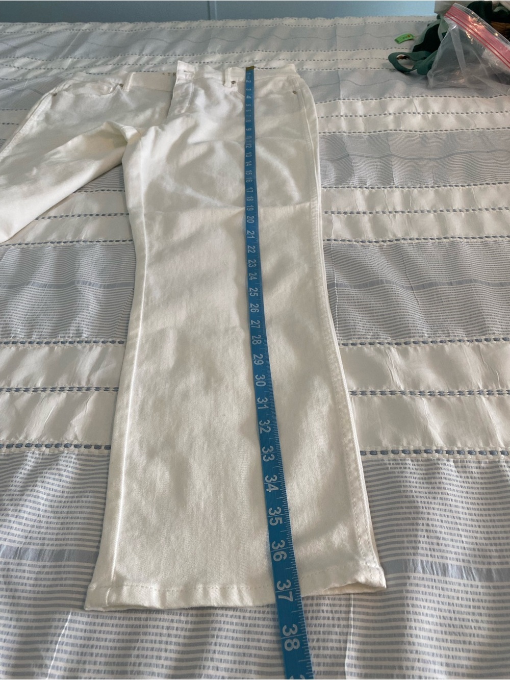 White House Black Market Women's White Straight-Leg Pants - Picture 4 of 15